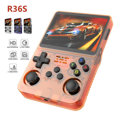 Retro Console R36S, 3.5 inch, Linux System, 64GB/128GB Games, Gift