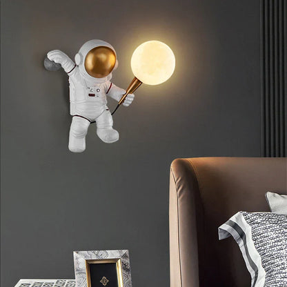 Nordic LED Astronaut Moon Lamp, Children's Room Decoration