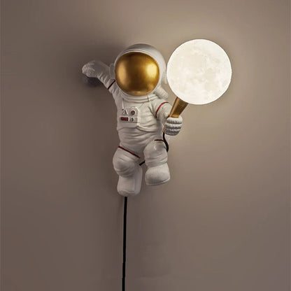 Nordic LED Astronaut Moon Lamp, Children's Room Decoration