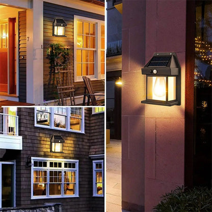 Outdoor Solar LED Lamp with Motion Sensor, IP65, for Garden and Garage