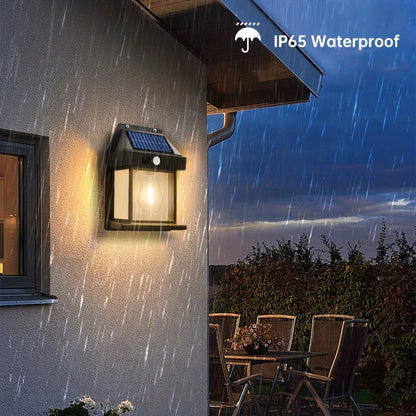 Outdoor Solar LED Lamp with Motion Sensor, IP65, for Garden and Garage