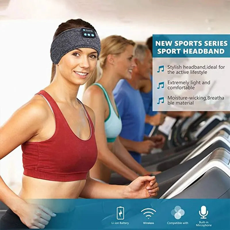 Wireless Bluetooth headphones, headband, sleep mask