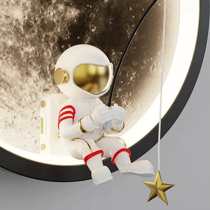 LED astronaut lamp, moon lamp, children's room decoration