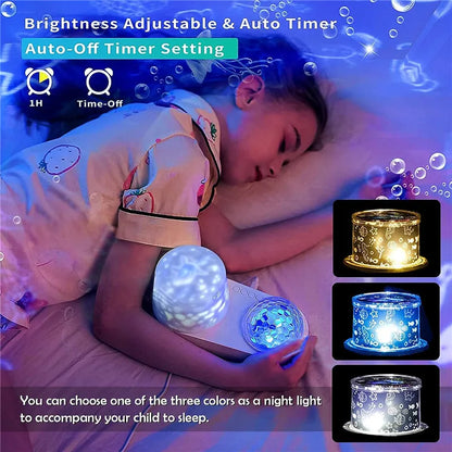 Star and Ocean Wave Projector with 6 Patterns
