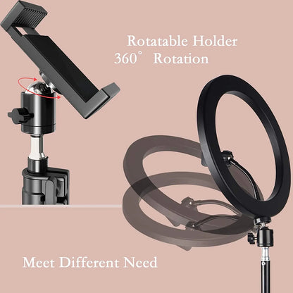 LED selfie light, remote control, phone tripod