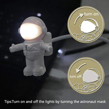 Portable USB LED Astronaut Lamp, for Reading and Desk