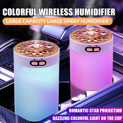 Wireless air humidifier, starry sky projector, RGB night light