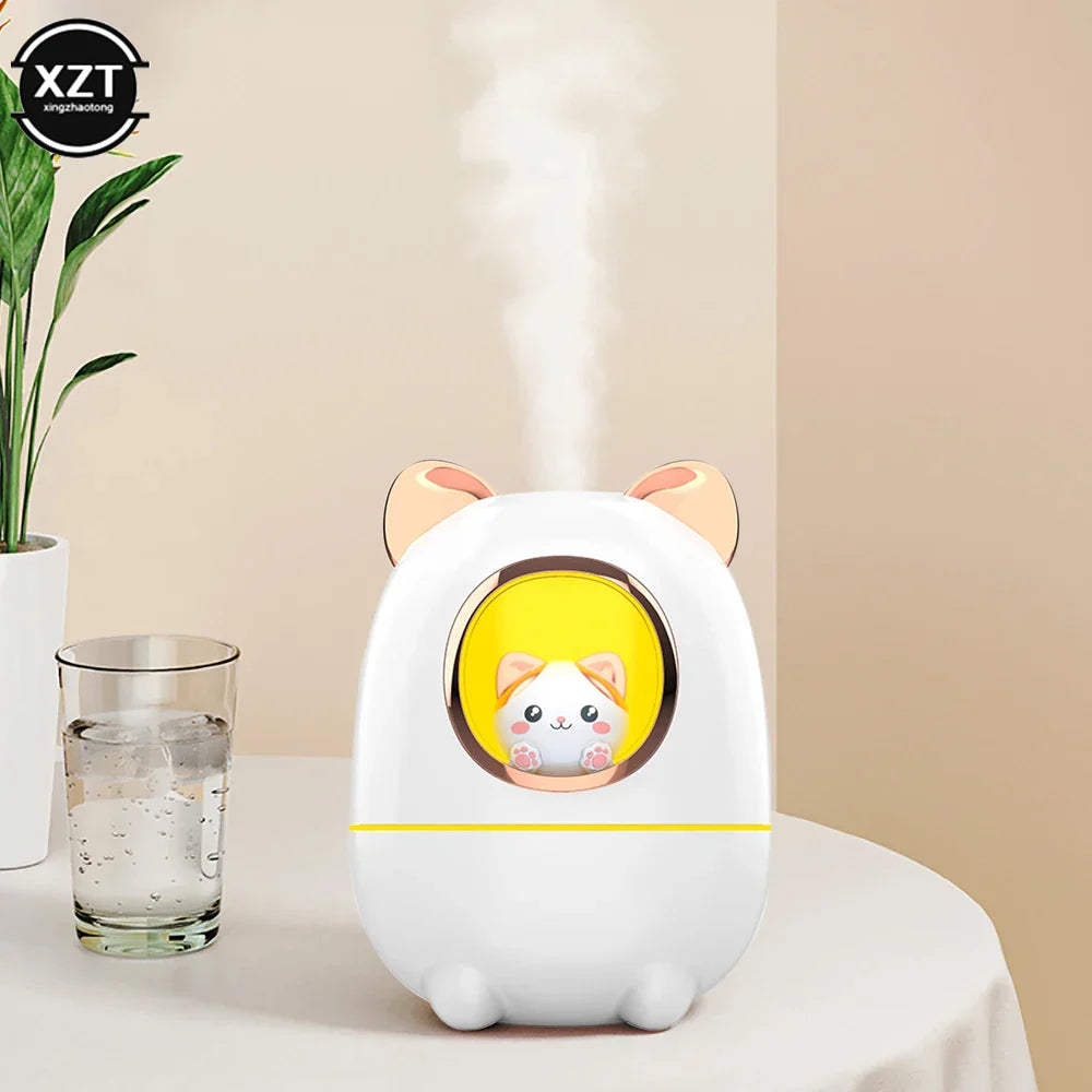 USB kitten humidifier, quiet with night light