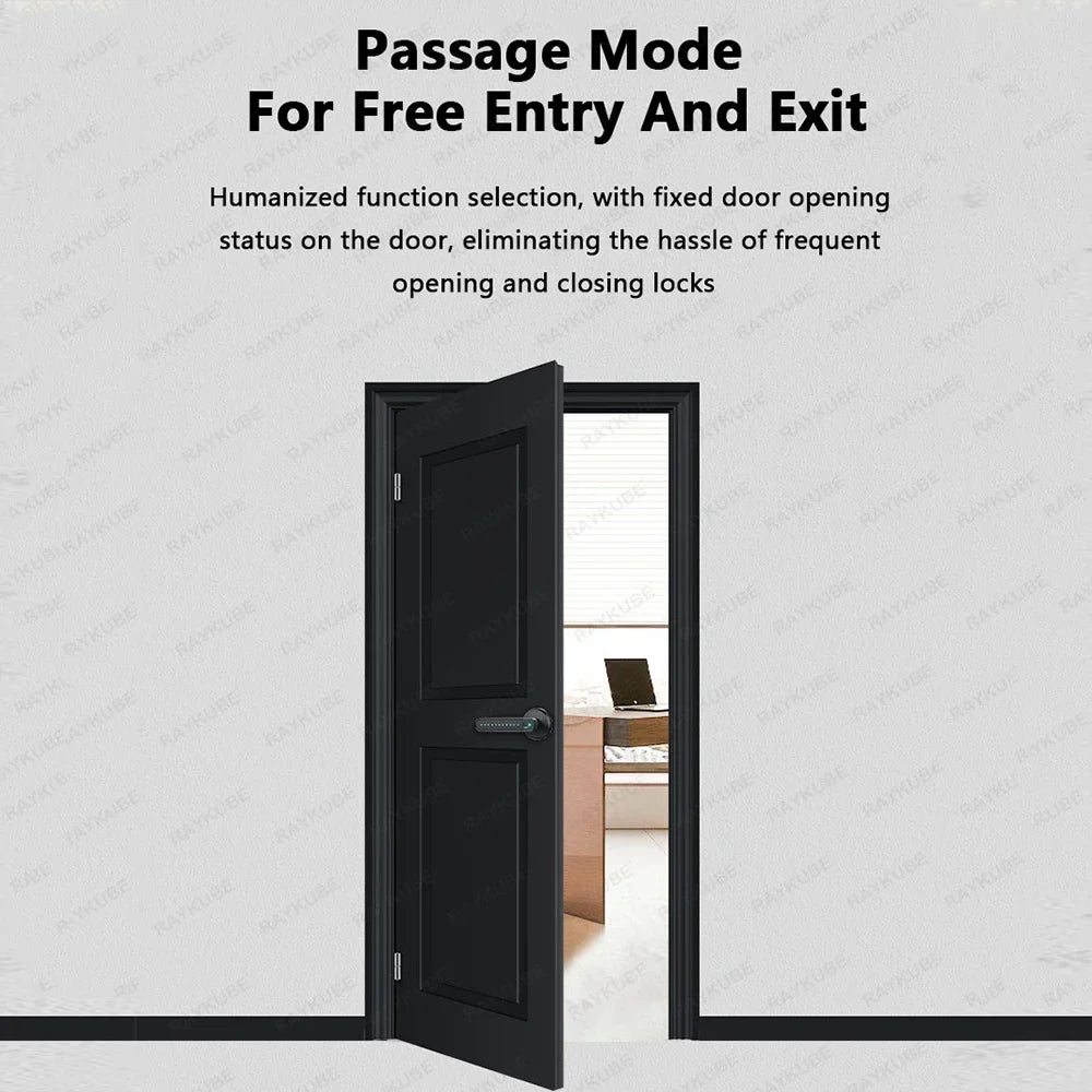 RAYKUBE M3 digital lock, fingerprint, remote unlocking via app