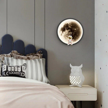 LED astronaut lamp, moon lamp, children's room decoration