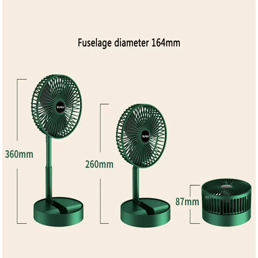 Foldable mini USB fan quiet portable
