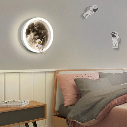 LED astronaut lamp, moon lamp, children's room decoration