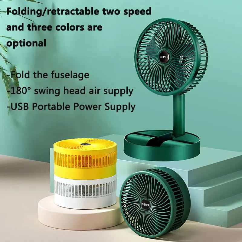 Foldable mini USB fan quiet portable