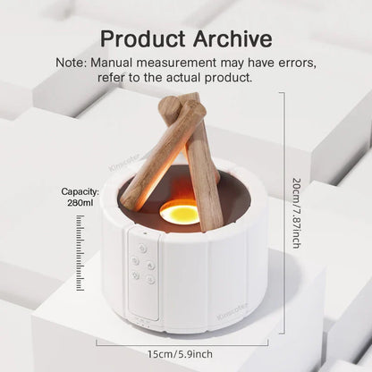 LED flame effect aroma diffuser
