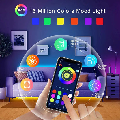 RGB 5050 LED Strip, Bluetooth Control, for TV Decoration