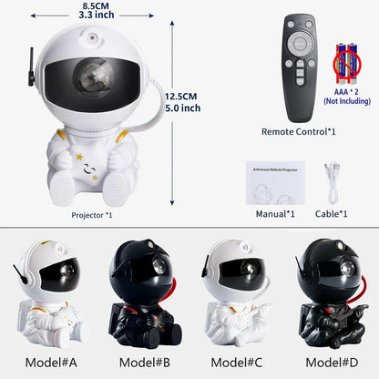 Astronaut LED projector, starry sky, night light