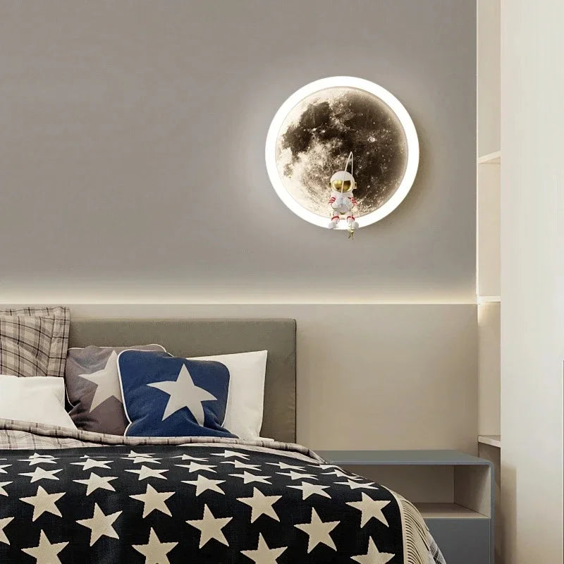 LED astronaut lamp, moon lamp, children's room decoration