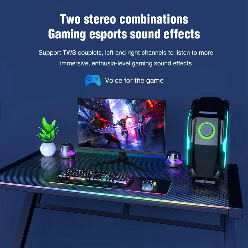 Magnetic RGB Bluetooth Speaker, Portable with Phone Holder