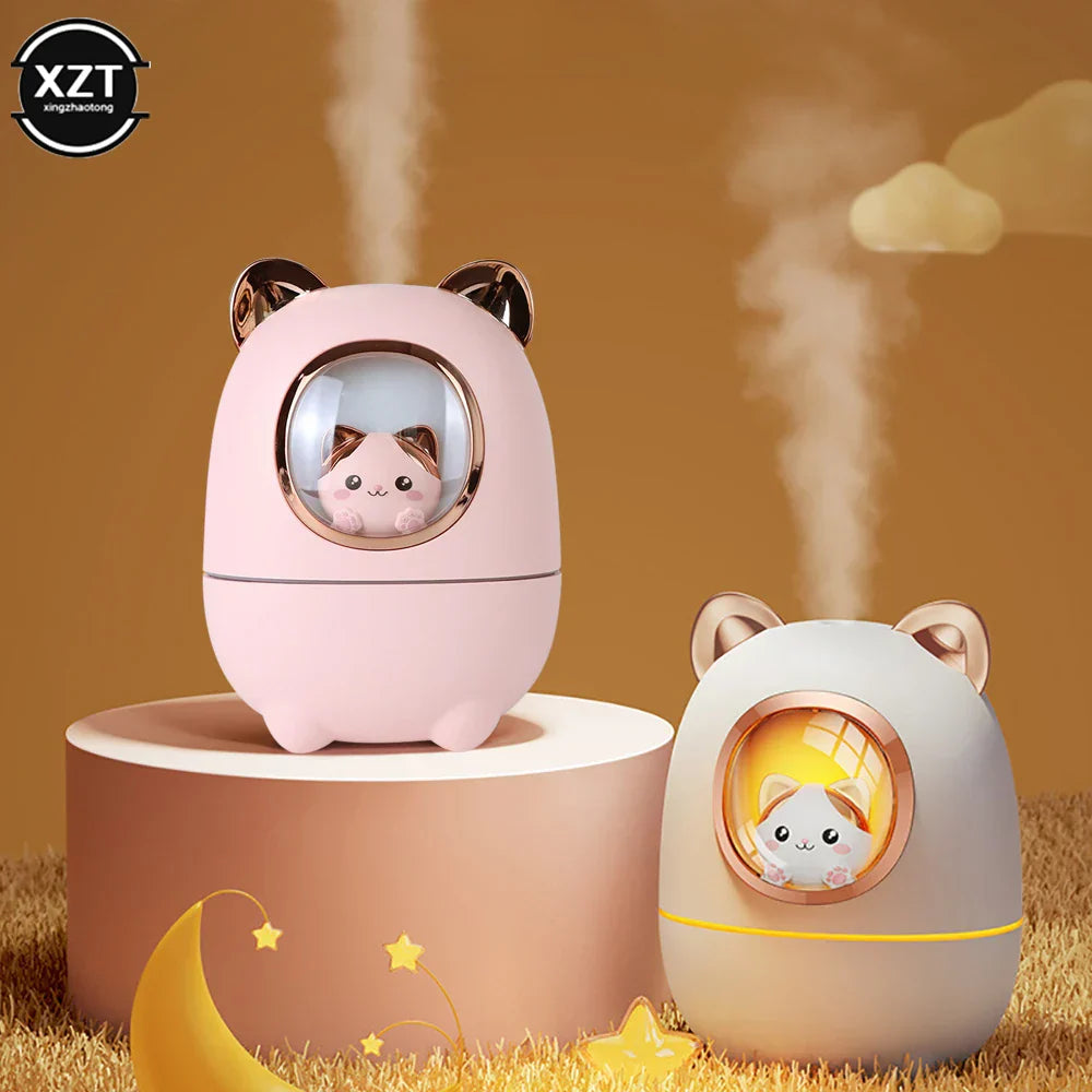 USB kitten humidifier, quiet with night light