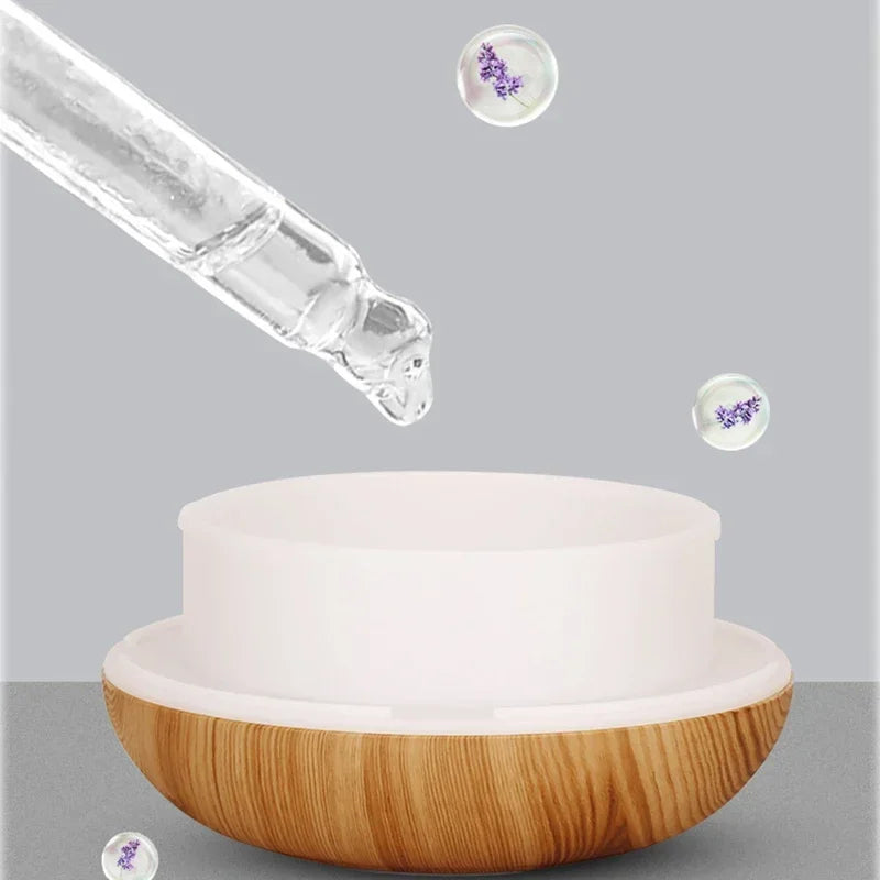 350ML Diffuser, Wood-Look, 7 LED Colors