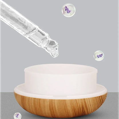 350ML Diffuser, Wood-Look, 7 LED Colors