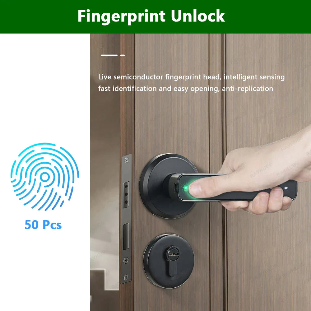RAYKUBE M3 digital lock, fingerprint, remote unlocking via app