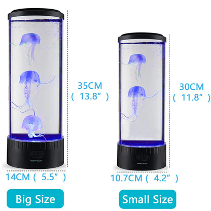LED color-changing jellyfish lamp with remote control