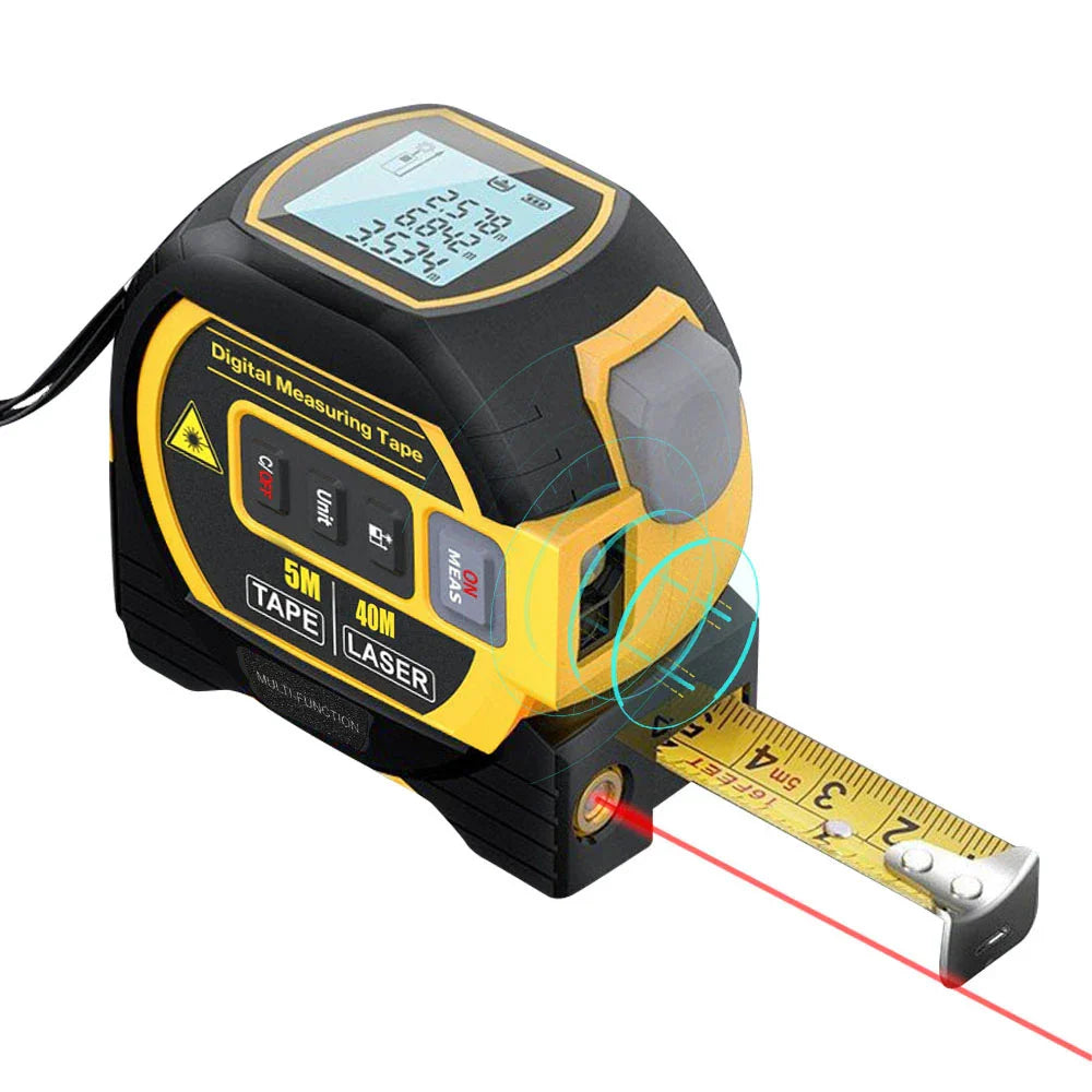 5m Laser Measurer, Digital Steel Tape Measure