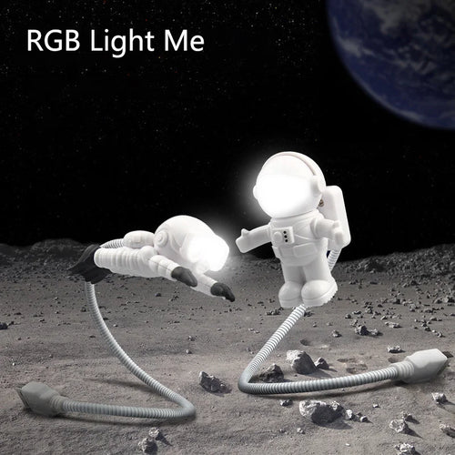 Portable USB LED Astronaut Lamp, for Reading and Desk