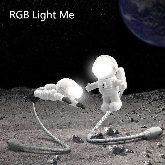 Portable USB LED Astronaut Lamp, for Reading and Desk