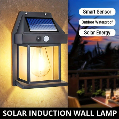 Outdoor Solar LED Lamp with Motion Sensor, IP65, for Garden and Garage