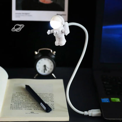 Portable USB LED Astronaut Lamp, for Reading and Desk