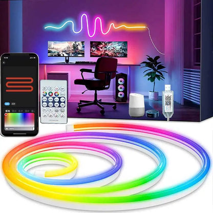 RGBIC Neon LED Strip, Waterproof, Wall Decoration
