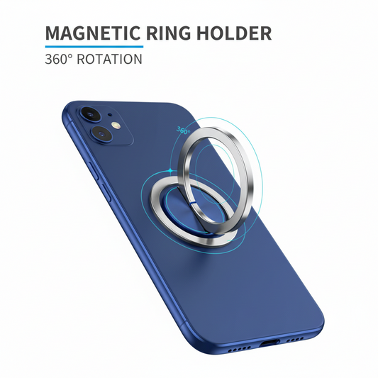Magnetic phone ring holder