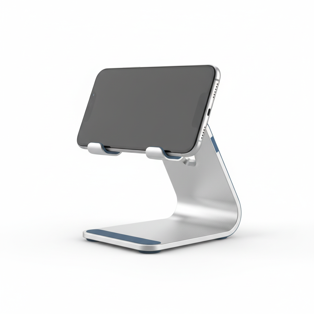 Aluminium phone stand