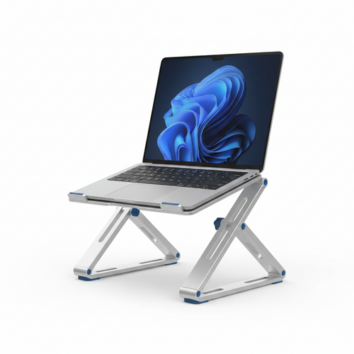 Aluminum laptop stand