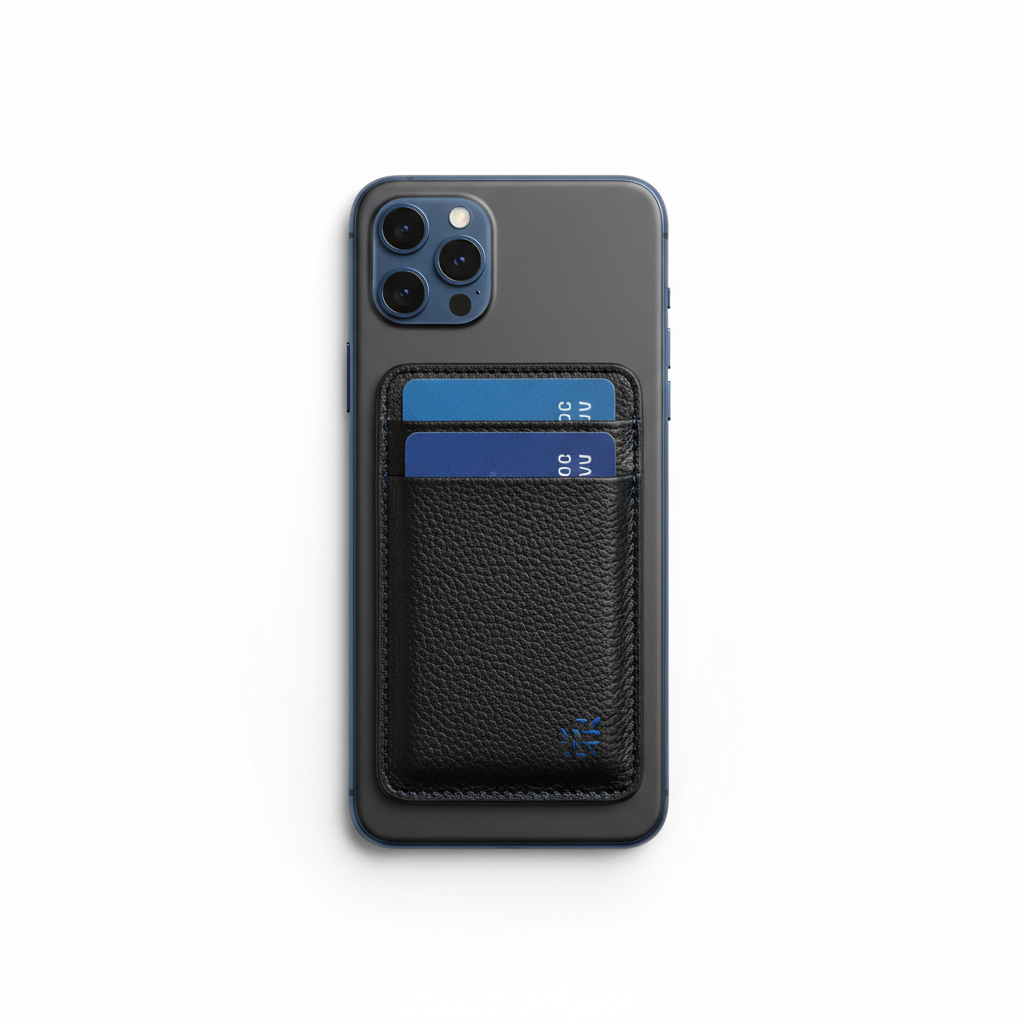 Stick-on phone wallet